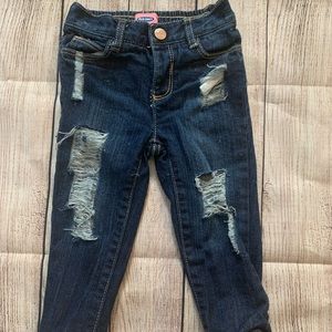 Distressed jeans